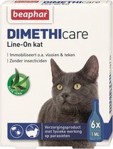 Beaphar DIMETHIcare Line On Kat - Vlooienbestrijding - 6 Pipetten