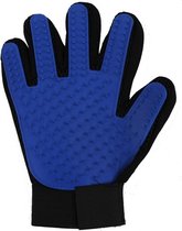 Petcomfort Vachtverzorging Verzogingshandschoen Mesh Blauw