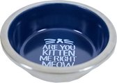 Homestyle Kat Eetbak Melamine Blauw Blauw - Kattenvoerbak - 11 cm