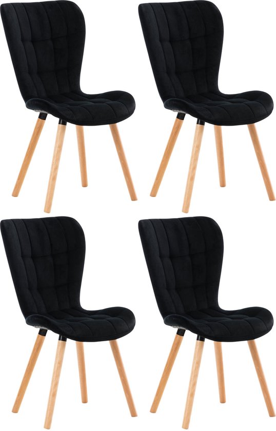 Clp Elda Set de 4 Chaises de Chaises de salle à manger - Vert