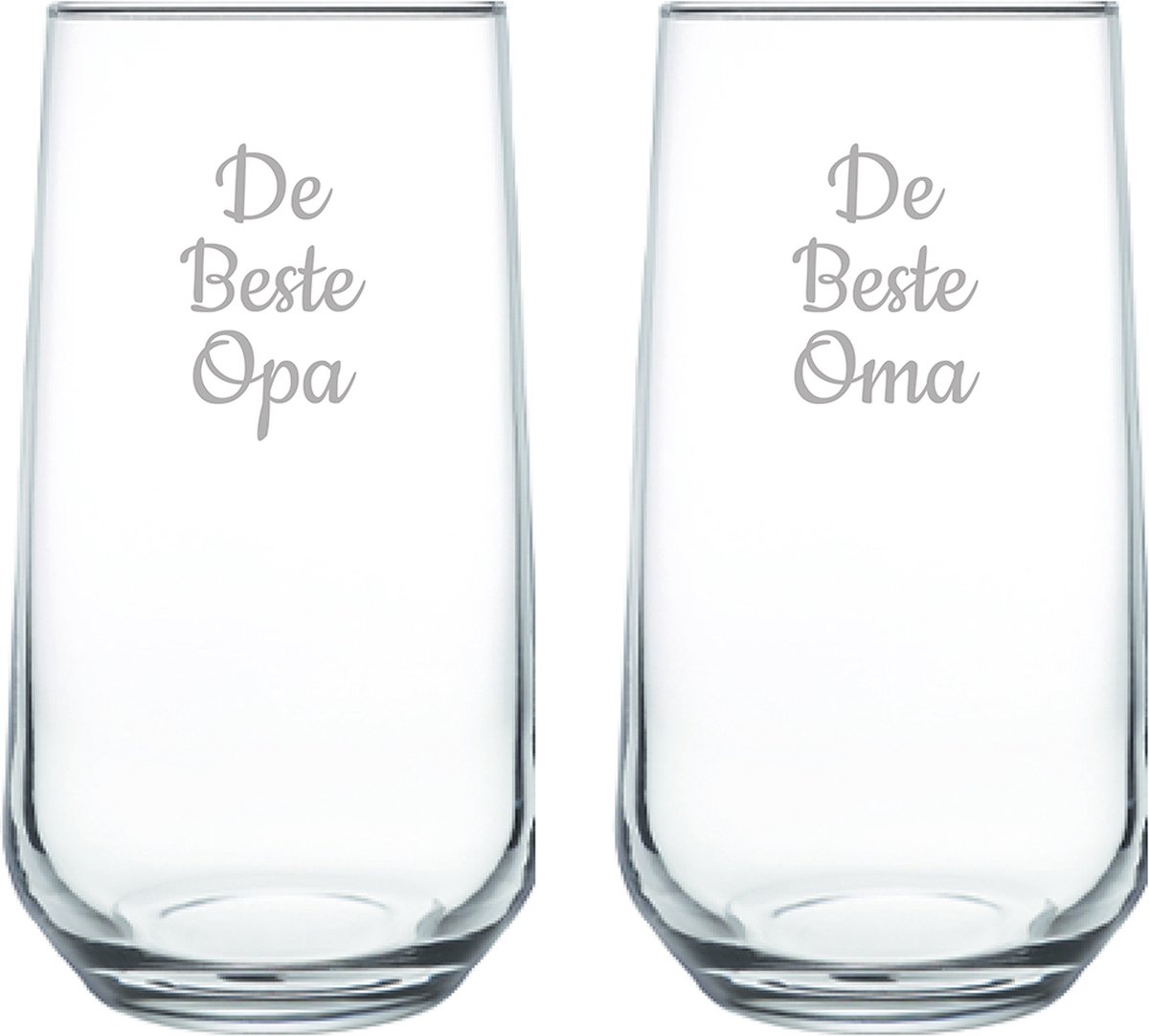 Gegraveerde Drinkglas 47cl De Beste Opa-De Beste Oma