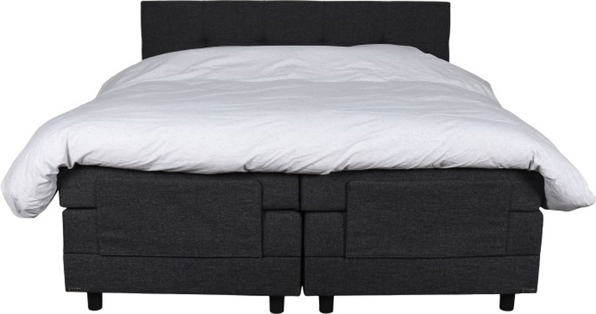 Slaapdirect Boxspring Rome 160x200 Elektrisch Verstelbaar | Complete set, inclusief hoofdbord + matras + topper