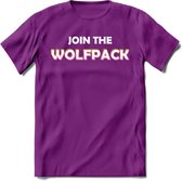 Saitama T-Shirt | Join the wolfpack Crypto ethereum Heren / Dames | bitcoin munt cadeau - Paars - XL