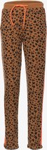 TwoDay meisjes broek met luipaardprint - Bruin - Maat 158/164