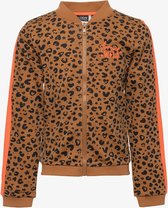 TwoDay meisjes vest met luipaardprint - Bruin - Maat 146/152