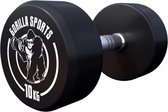 Gorilla Sports Dumbbell - 10 kg - Halter - Vaste dumbell - Gietijzer