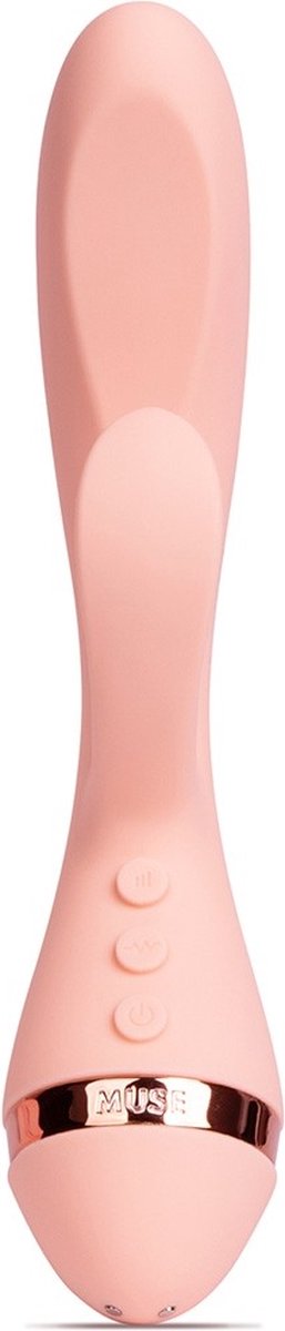 Goedkoopste Vush - Muse - Rabbit Vibrator - Lichtroze - Dual Stimulatie - 40 Pleasure Combinaties