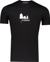 Iceberg Heren T-Shirt Zwart maat XL