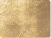 Muismat Groot - Lichtval op een gouden muur - 40x30 cm - Mousepad - Muismat
