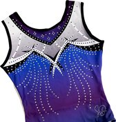 Sparkle&Dream Turnpakje Gympakje Jade Blauw/Paars - AXXL | maat L Voor Turnen en Gymnastiek