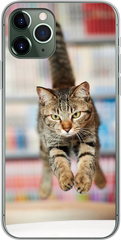 Coque iPhone 11 Pro - Chat - Printemps - Chaise - Siliconen