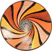 Schalen - Spiraal oranje S - Terracotta - Oranje - 20x2x5 cm - Indonesie - Sarana - Fairtrade