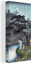 Canvas Schilderij Schilderij - Japan - Kunst - 40x80 cm - Wanddecoratie