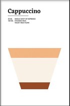 Walljar - Cappuccino - Muurdecoratie - Poster