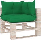 Bankkussens pallet 3 st stof groen