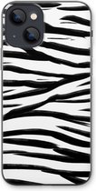 CaseCompany® - iPhone 13 hoesje - Zebra pattern - Soft Case / Cover - Bescherming aan alle Kanten - Zijkanten Transparant - Bescherming Over de Schermrand - Back Cover