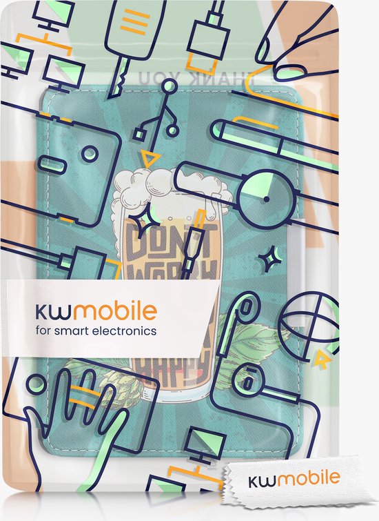 kwmobile étui pour  Kindle Paperwhite - Étui pour liseuse rose poudré  / jaune /