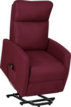 vidaXL Sta-op-stoel verstelbaar stof paars