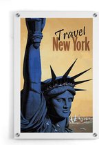 Walljar - New York Travel - Muurdecoratie - Plexiglas schilderij
