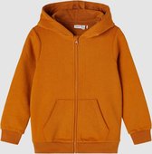 Cardigan NKMLENO LS SWEAT CARD WH BRU NOOS Oranje