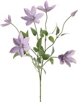 Viv! Home Luxuries Clematis - kunstbloem - 94cm - lichtpaars - topkwaliteit