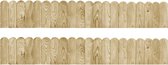 Gazonranden 2 st 120 cm geïmpregneerd grenenhout