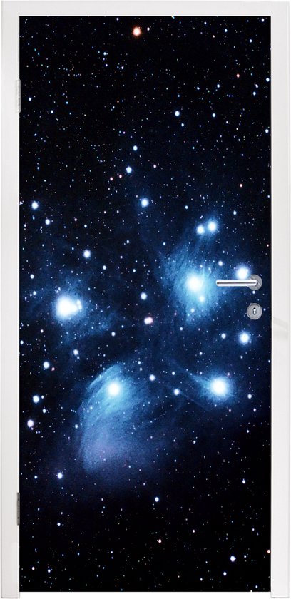 Deursticker Sterrenhemel - Lucht - Nacht - 75x205 cm - Deurposter