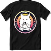 Saitama T-Shirt | Wolfpack Crypto ethereum Heren / Dames | bitcoin munt cadeau - Zwart - 3XL