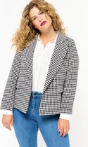 LOLALIZA Tweed blazer - Zwart - Maat L