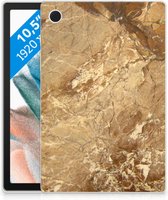 Tablet Siliconen Backcover Samsung Galaxy Tab A8 2021 Hoes Marmer met doorzichte zijkanten