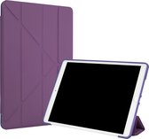 iPad 2021 10.2 inch Book Case Origami Paars