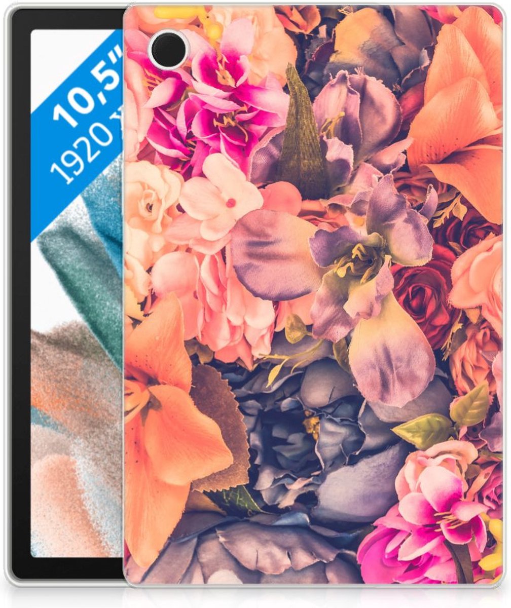 Samsung Galaxy Tab A8 2021/2022 Siliconen Hoesje Bosje Bloemen