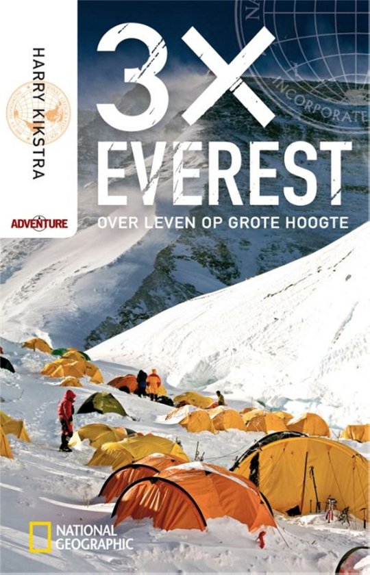 Cover van het boek '3 x Everest' van Harry Kikstra