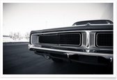 JUNIQE - Poster Dodge Charger -13x18 /Wit & Zwart