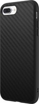 Backcase Carbon Hoesje iPhone 7 Plus Zwart - Telefoonhoesje - Smartphonehoesje - Zonder Screen Protector
