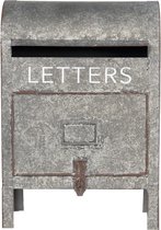 Brievenbus Muur 28*16*40 cm Grijs Metaal Rechthoek Letters Wandbrievenbus Brievenbus Hangend