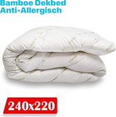 Bamboe dekbed gemaakt van bamboe tijk en polipercal 240x220 - Anti-Allergisch - bamboe dekbed - Hypoallergeen, antibacterieel - Temperatuur regulerend