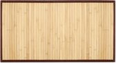 Tapis de bain en bambou antidérapant Navaris - Tapis de sol pour salle de bain, cuisine, balcon ou couloir - Tapis de bain 80 x 43 cm - Tapis de douche hydrofuge en bois