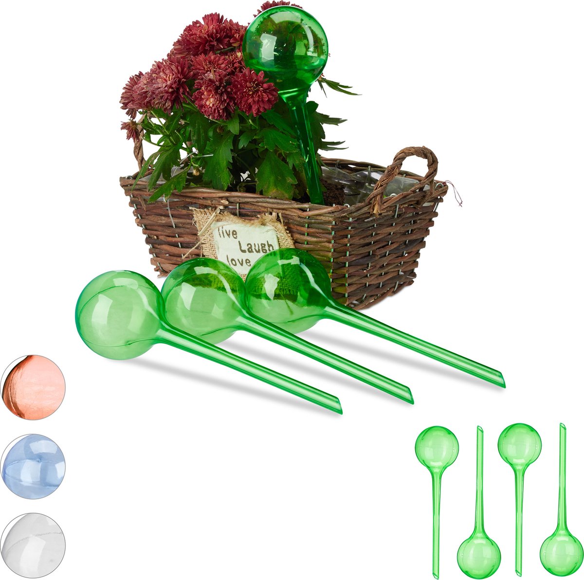 8x waterdruppelaar - watergeefsysteem - plantbewateringssysteem groen