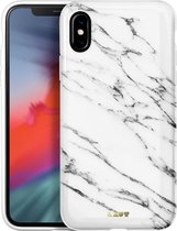 LAUT - Huex-E iPhone XS Max Hoes - wit marmer
