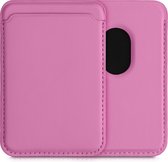 kwmobile MagSafe kaarthouder geschikt voor Apple iPhone 15 / 14 / 13 / 12 Series - Magnetische pasjeshouder - Creditcardhouder voor je telefoon in roze