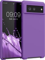 kwmobile telefoonhoesje voor Google Pixel 6 - Hoesje met siliconen coating - Smartphone case in orchidee lila