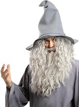 FUNIDELIA Gandalf Pruik met Baard voor Mannen - Lord of the Rings