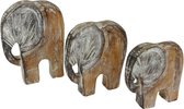 Olifant - Hout - Bruin - Vierkant - 15x11x7cm - Indonesie - Sarana - Fairtrade