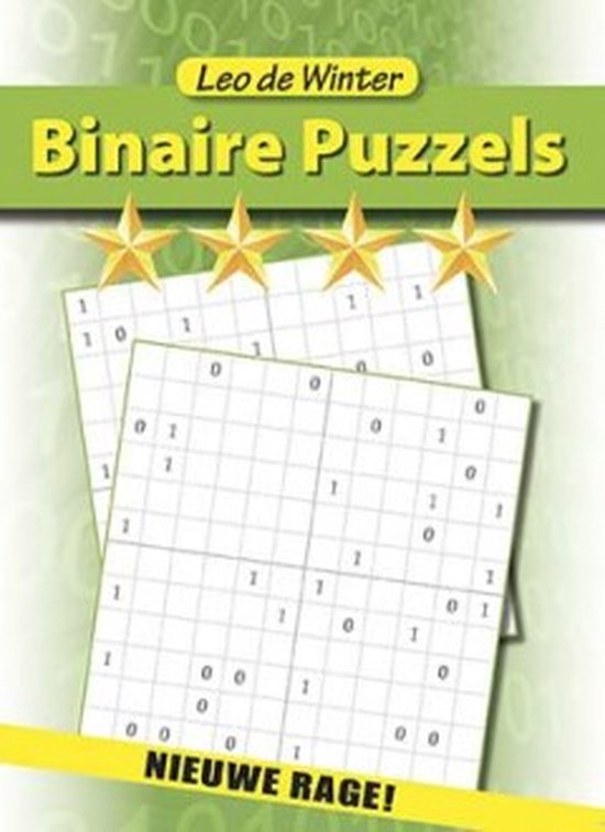 Cover van het boek 'Binaire puzzels 4 sterren'