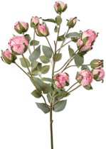 Viv! Home Luxuries Roos - kunstbloem - roze - 72cm - topkwaliteit
