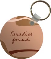 Sleutelhanger - Zomer - Quotes - Roze - Plastic - Rond - Uitdeelcadeautjes