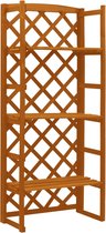 Everest Plantenrek met latwerk 60x30x140 cm massief vurenhout oranje