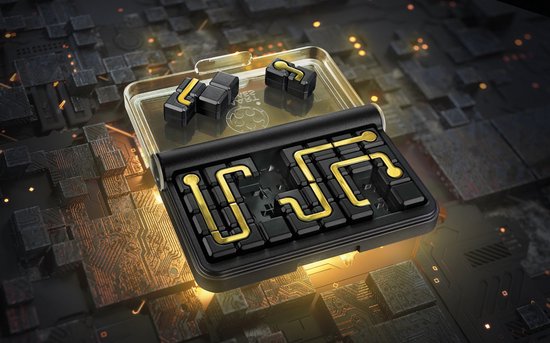 SmartGames IQ Circuit - Logisch Denkspel & Reispuzzel - 120 Opdrachten - Verbind de stippen - Educatief Solospel - Vanaf 8 Jaar
