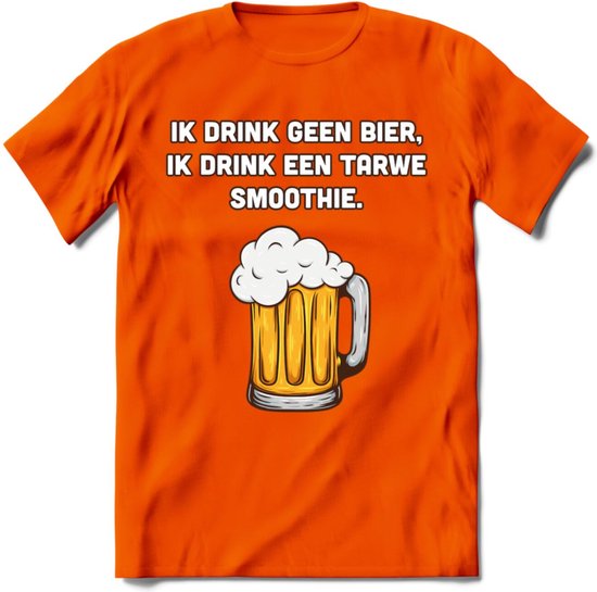 Tarwe Smoothie T-Shirt | Bier Kleding | Feest | Drank | Grappig Verjaardag Cadeau | - Oranje - 3XL